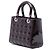 Lady Dior Cannage in vernice viola, misura Medium Porpora - vista 2