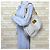 Borsa a tracolla Louis Vuitton Galliera PM Damier Azur Bianco - vista 2