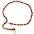 Cinturón de cadena para mujer Chanel Roja Dorado