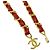 Cinturón de cadena para mujer Chanel Roja Dorado - vista 3