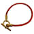 Hermès Hermes Glenan Leder-Charm-Armband in Orange  - Ansicht 1