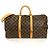 Louis Vuitton Keepall 50 Bandoulière Borsa Boston Marrone - vista 3