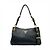 Borsa a tracolla in pelle nera Prada Nero