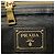 Borsa a tracolla in pelle nera Prada Nero - vista 9