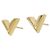 Orecchini Essential V Louis Vuitton D'oro - vista 2