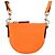 Gucci Micro Mini Leder Schultertasche Orange