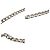 Collana Christian Dior con maglie a catena argentate e strass Argento - vista 10