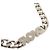 Collana Christian Dior con maglie a catena argentate e strass Argento - vista 4