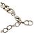 Collana Christian Dior con maglie a catena argentate e strass Argento - vista 5