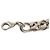 Collana Christian Dior con maglie a catena argentate e strass Argento - vista 9