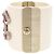 Bracciale rigido Chanel Coco Mark con strass Rosa Bianco D'oro - vista 2