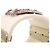 Bracciale rigido Chanel Coco Mark con strass Rosa Bianco D'oro - vista 9