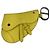 Charm per borsa in pelle gialla Christian Dior Giallo