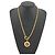 Collana in metallo Chanel D'oro - vista 4