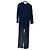 Jc De Castelbajac Tuta intera in lana e viscosa blu navy