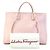 Borsa a mano/Borsa a tracolla in pelle rosa Salvatore Ferragamo - vista 17