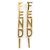 Orecchini Fendi Gold D'oro