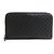 Cartera larga de cuero negro Gucci