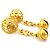 Orecchini a clip in metallo dorato Chanel D'oro - vista 2