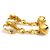 Orecchini a clip in metallo dorato Chanel D'oro - vista 8