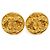 Orecchini a clip in metallo dorato Chanel D'oro