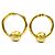 Orecchini a clip in metallo dorato Chanel D'oro - vista 3