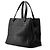 Bulgari Bvlgari Black Leather Tote Bag Schwarz - Ansicht 2