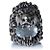 Gucci, Anello unisex testa di leone con pietra trasparente Multicolore