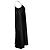 Vince, schwarzes glänzendes Midikleid - Ansicht 4