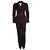 Thierry Mugler, completo in misto bordeaux Rosso Bordò