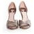 Chloé Chloe, gray python peep-toe pump Grey - view 2