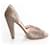 Chloé Chloe, gray python peep-toe pump Grey - view 3