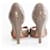 Chloé Chloe, gray python peep-toe pump Grey - view 4