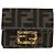 Fendi Zucca Baguette Micro Wallet Braun