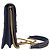 Clutch verticale Diorama di Dior con borchie in denim di cotone blu navy - vista 2