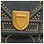Clutch verticale Diorama di Dior con borchie in denim di cotone blu navy - vista 7
