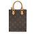 Borsa a tracolla Petit Sac Plat in tela Monogram Louis Vuitton Marrone - vista 3