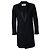 Saint Laurent, blazer nero con revers lucidi