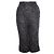 Dolce & Gabbana, Calça de lã cinza de comprimento até o joelho.