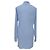Camicia in seta blu con logo ricamato Victoria Beckham - vista 3