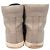 Sneakers high-top texturizzate Lanvin in pelle beige - vista 3