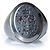 Alexander McQueen, Anello con stemma argentato Argento Metallico