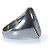 Alexander McQueen, Anello con stemma argentato Argento Metallico - vista 3