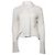 Emporio Armani, Strickjacke in Creme Weiß Roh