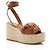 Valentino Garavani Espadrilles con zeppa Valentino Leather Rose Atelier 03 - Taglia 8.5 / 38.5
