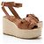 Valentino Garavani Espadrilles con zeppa Valentino Leather Rose Atelier 03 - Taglia 8.5 / 38.5 - vista 2