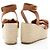 Valentino Garavani Espadrilles con zeppa Valentino Leather Rose Atelier 03 - Taglia 8.5 / 38.5 - vista 3