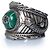 Gucci, silberner Garden Logo Ring Mehrfarben - Ansicht 2