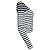 T by Alexander Wang, Top de cuello redondo a rayas Multicolor - vista 4