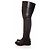 Prada, botas largas de cuero negro. - vista 2